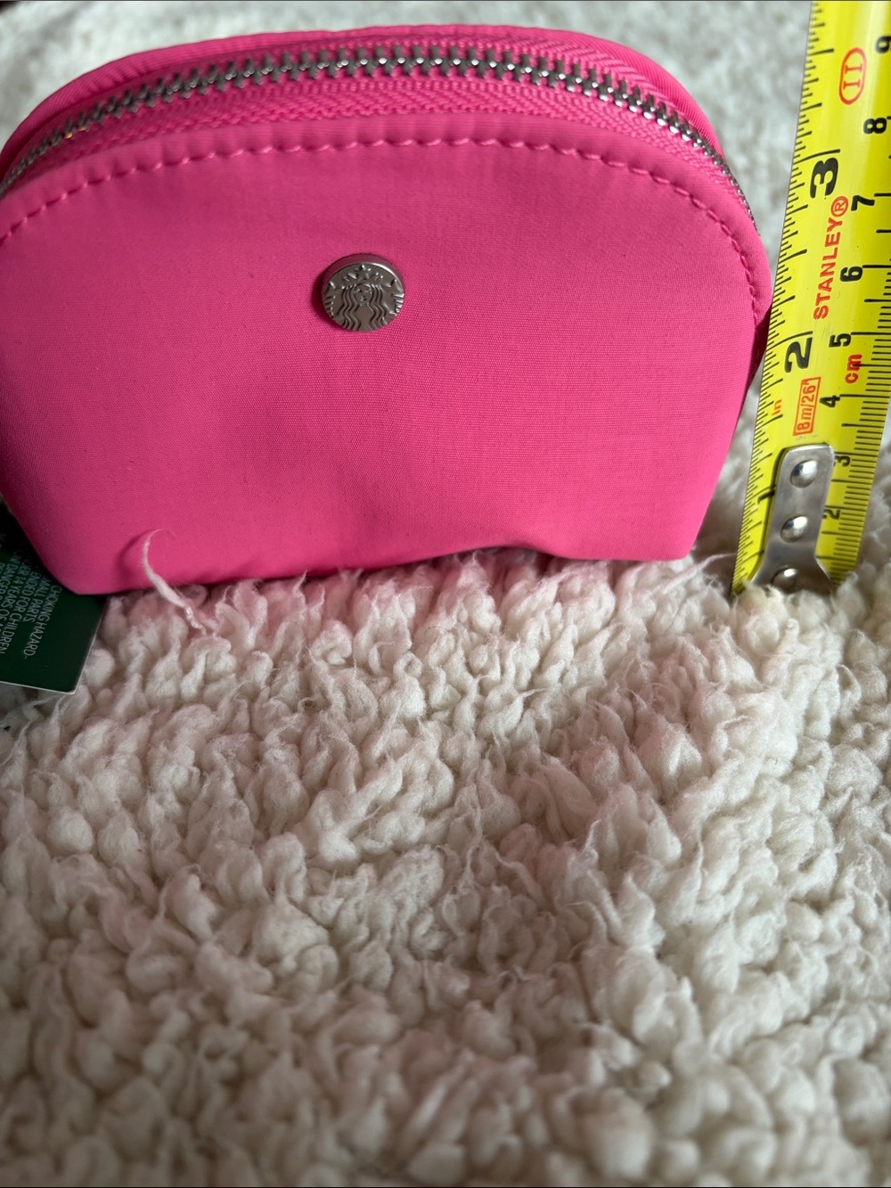 Starbucks Hot Pink Wristlet with Strawberry and Cup Charms - Picture 6 of 6